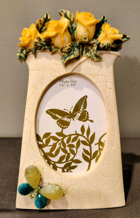 Roses and Butterflies Picture Frame